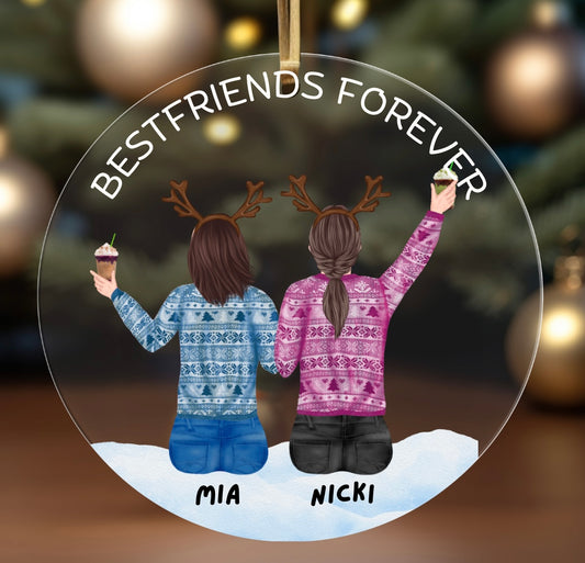 Best friends Christmas ornament - 1 - 4 Little Dreamers