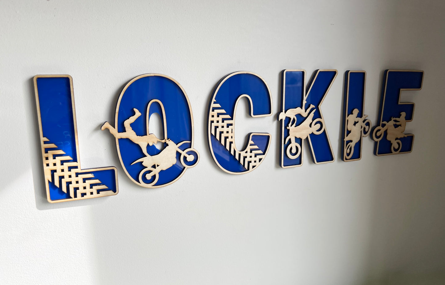 Motorbike - Themed letters