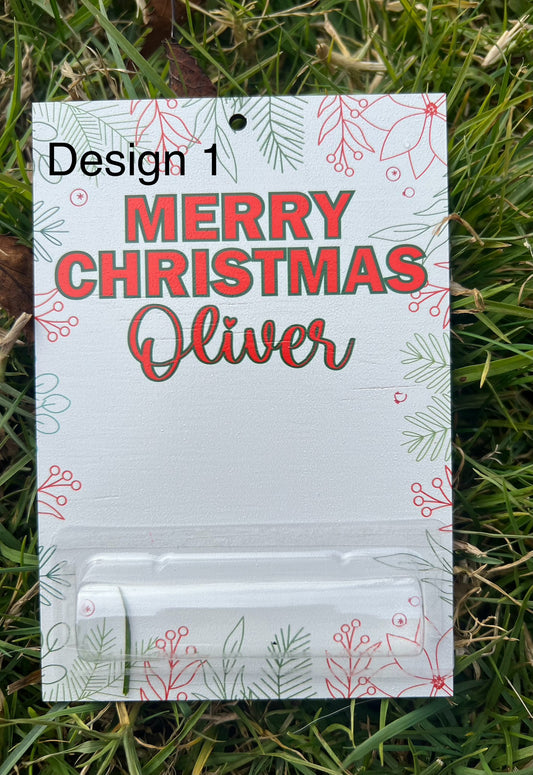 Christmas personalised money holders - 4 Little Dreamers