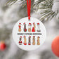 Cheeky ceramic Christmas ornaments