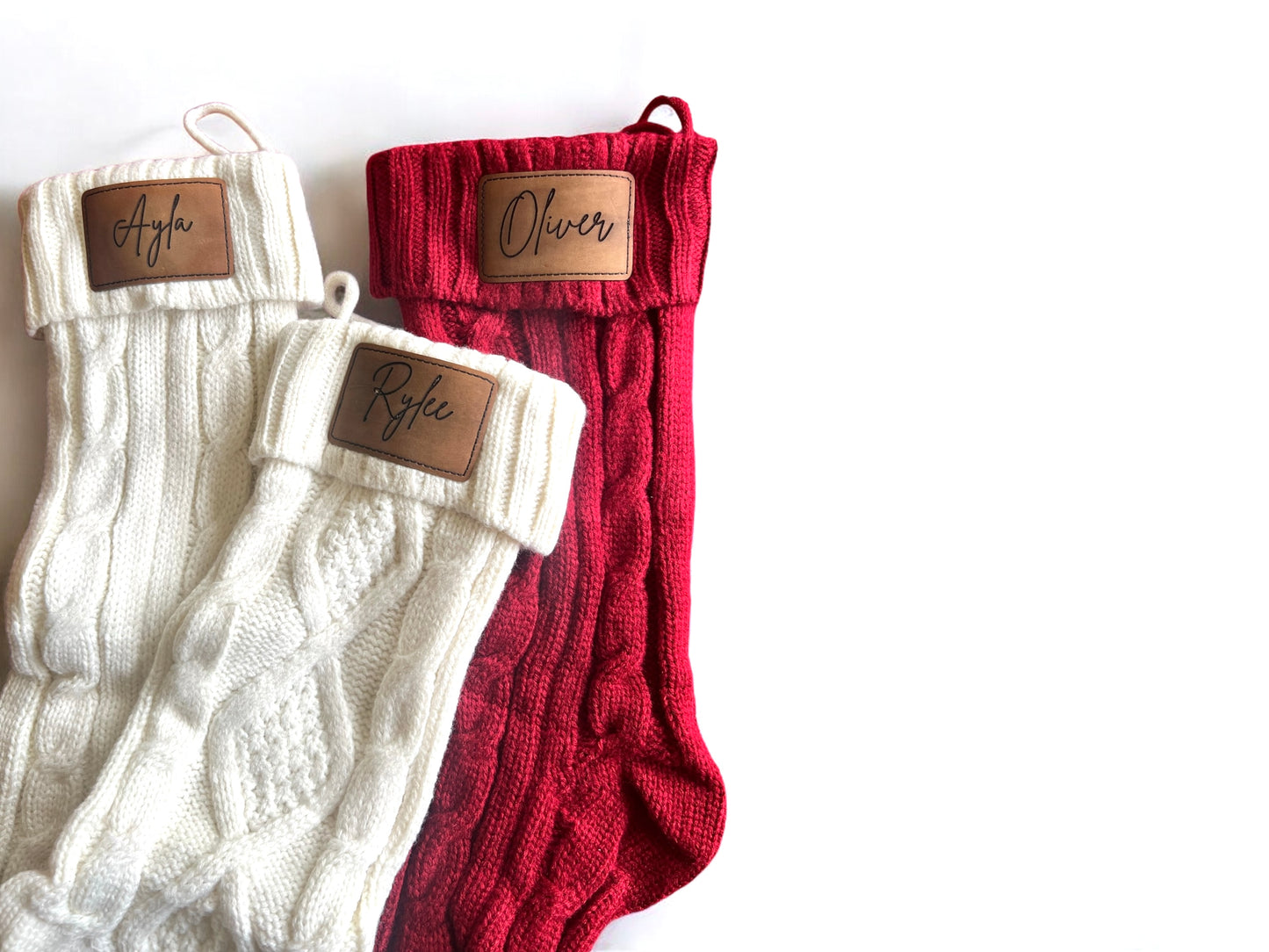 Personalised knitted stocking - 4 Little Dreamers