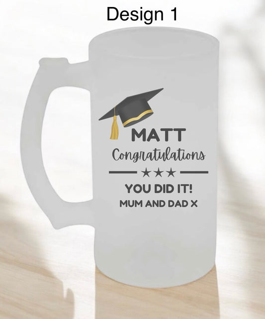 Graduation gift - beer glass