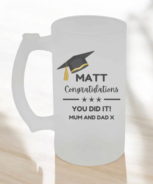 Graduation gift - beer glass