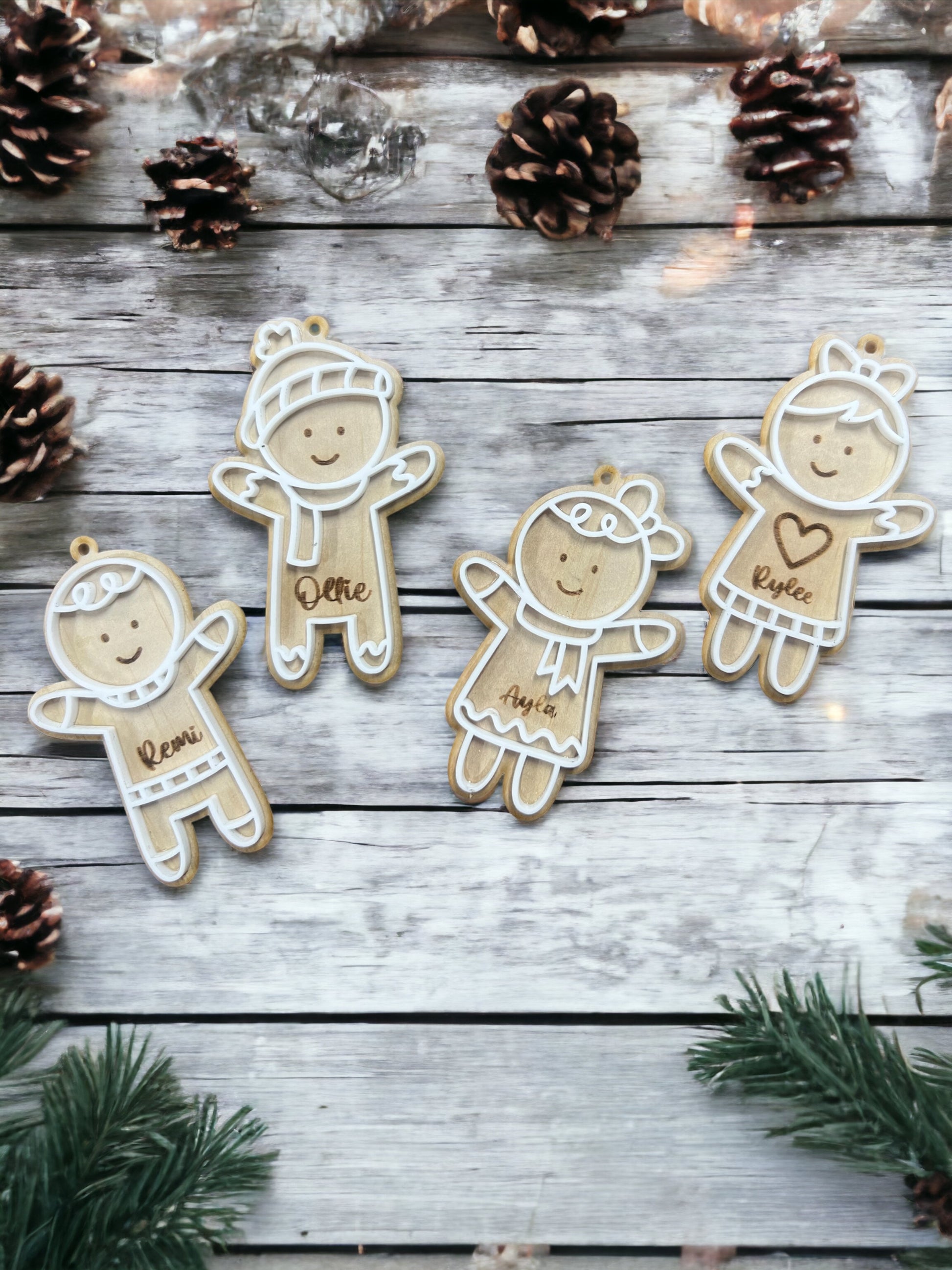 Gingerbread ornaments - 4 Little Dreamers