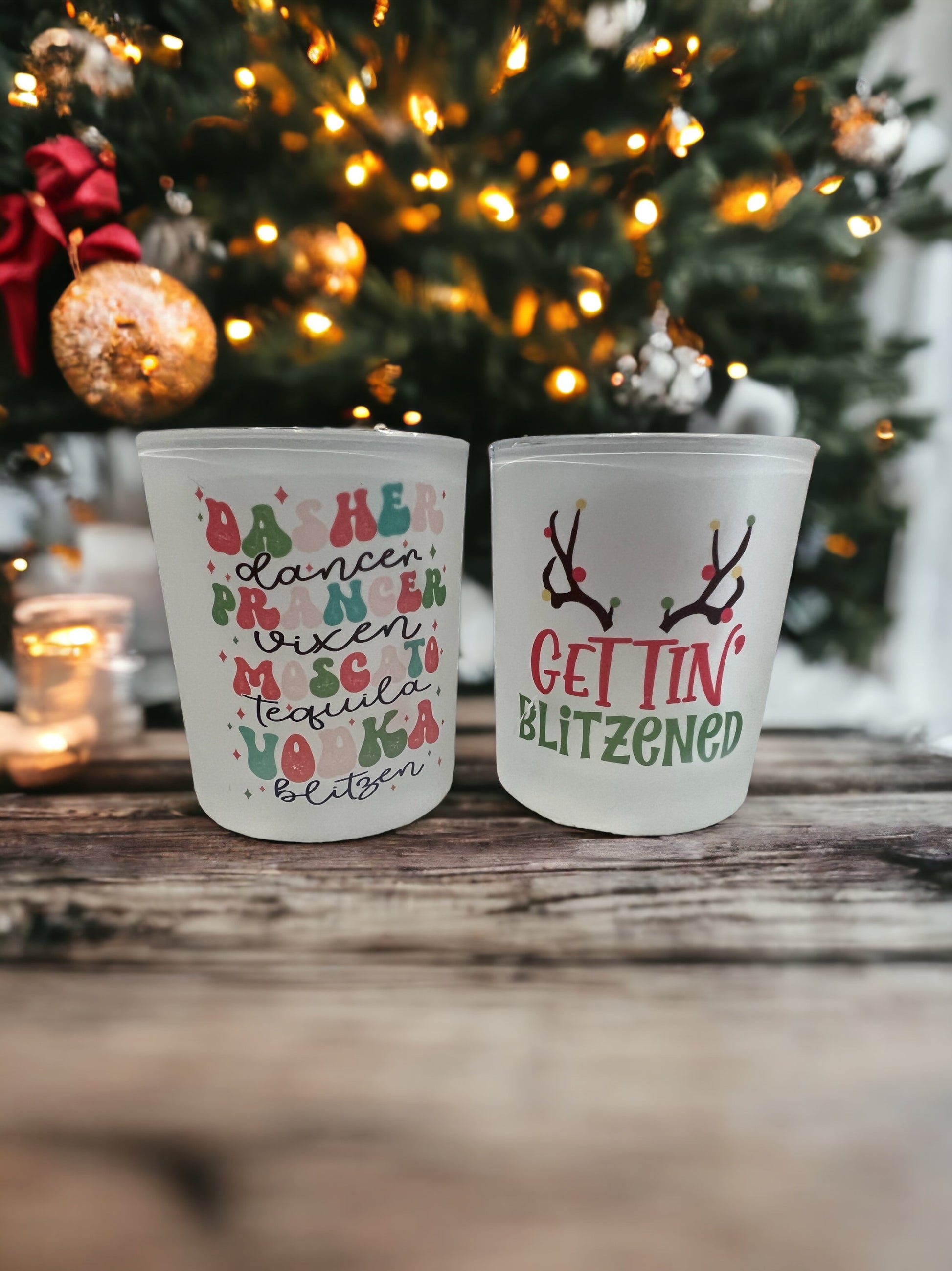 Christmas spirit glasses - 4 Little Dreamers