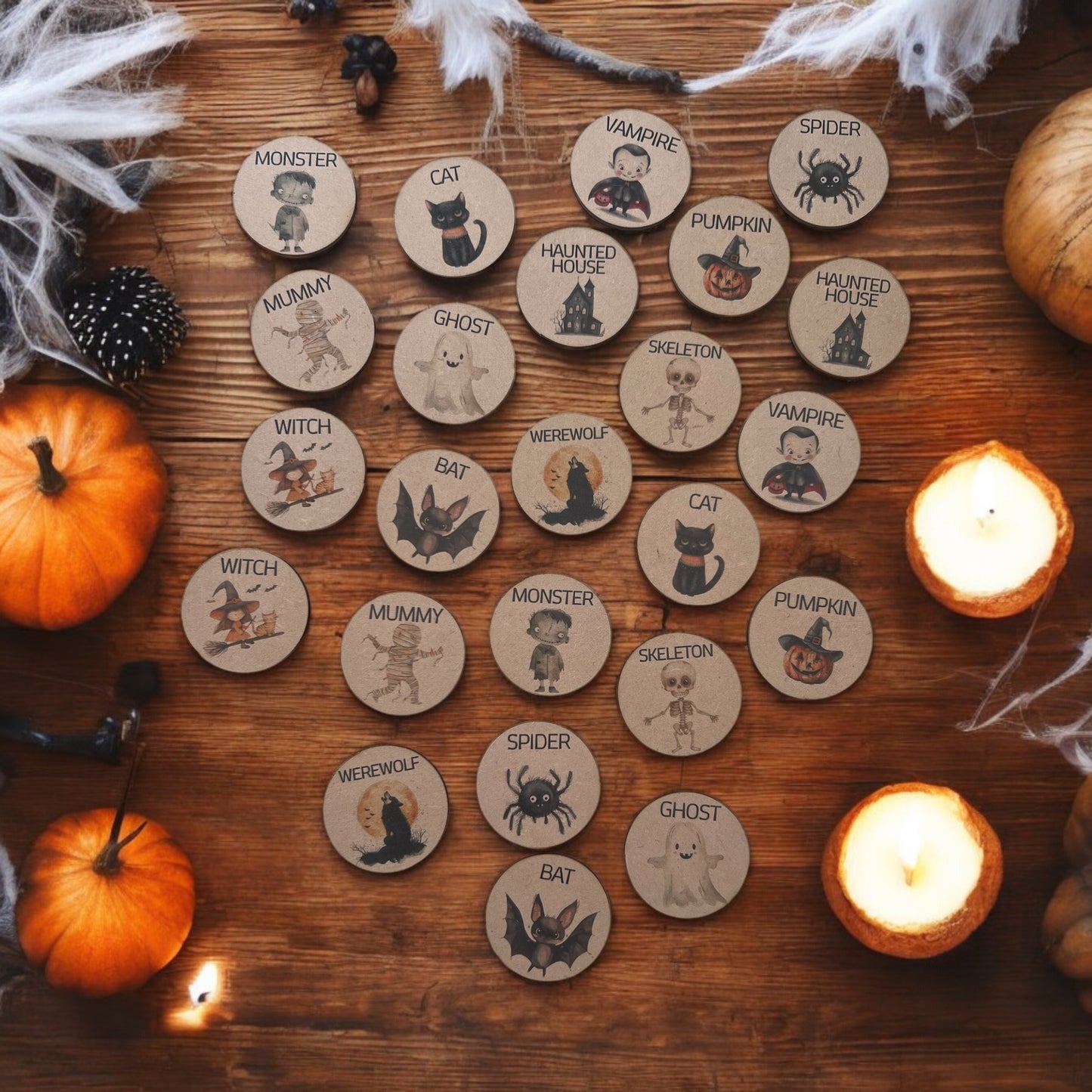 Halloween memory game - 4 Little Dreamers