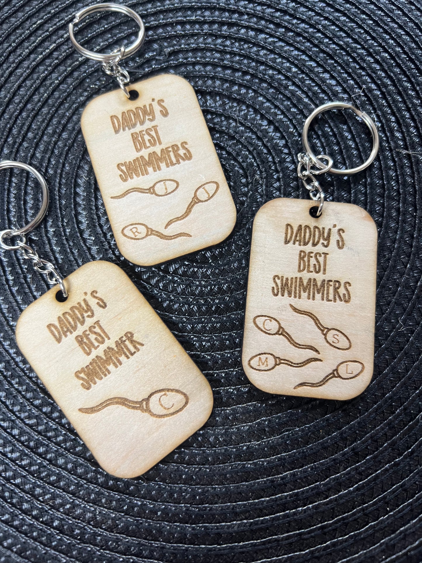 Dad’s best swimmers key ring - 4 Little Dreamers