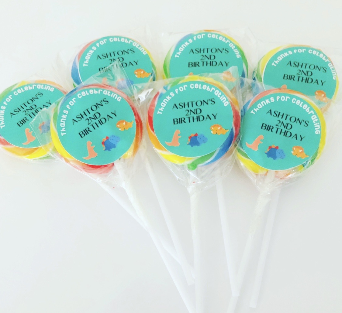 Personalised lollipops - 4 Little Dreamers